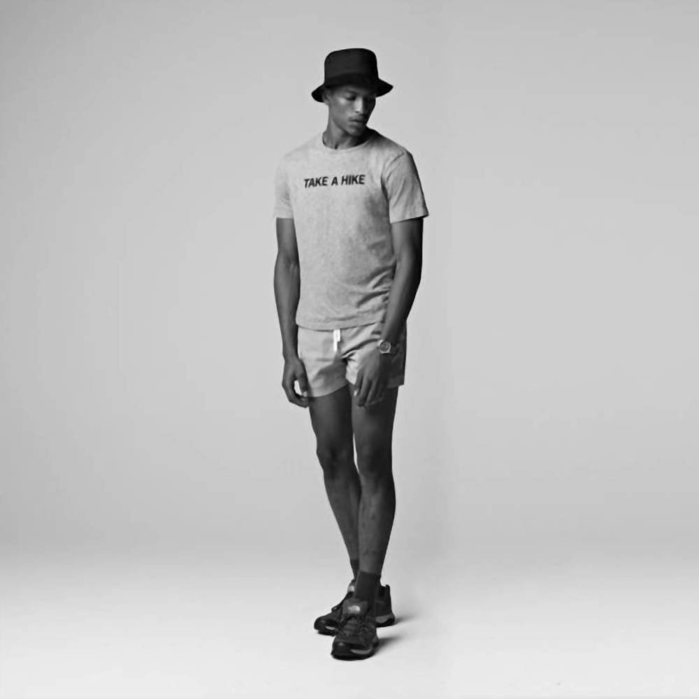 NEW HIRO CLARK take a hike tee in grey